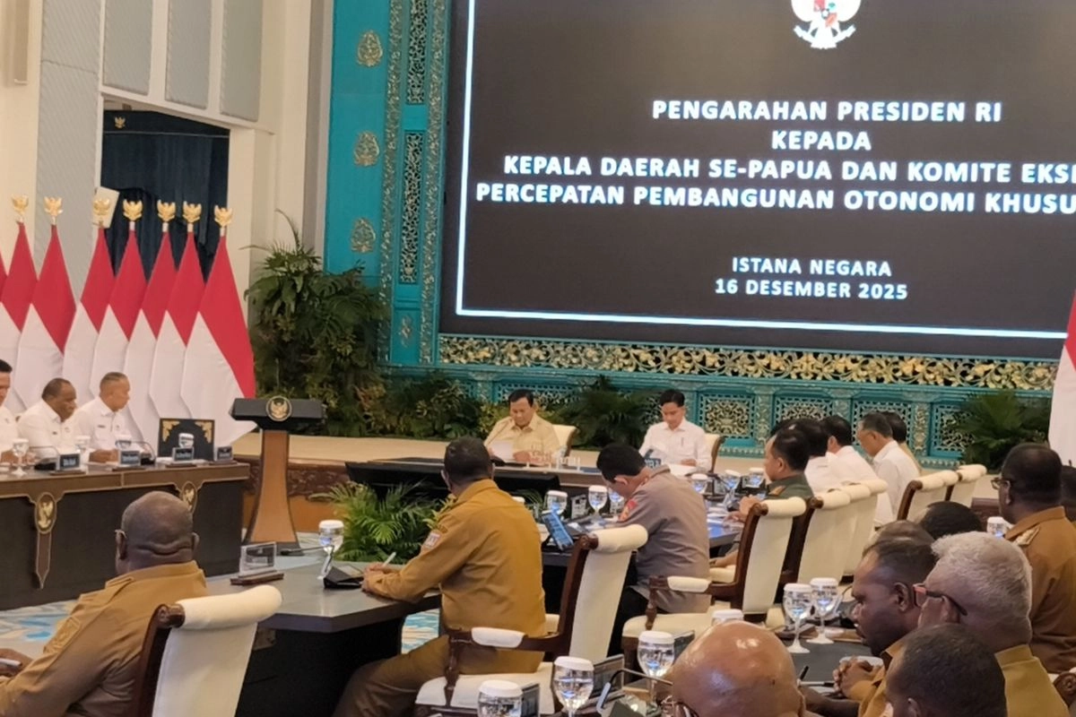 Di Depan Kepala Daerah Papua, Prabowo: Tidak Boleh Ada Bagian dari Negara Kita yang Tertinggal