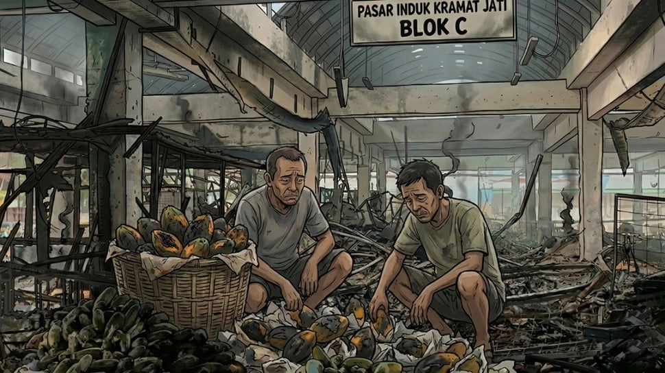 Api di Kramat Jati: Saat Ratusan Kios Jadi Abu dan Harapan Pedagang Diuji?
