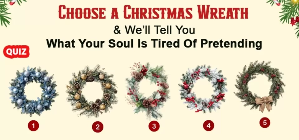 Pilih 1 dari 5 Karangan Bunga Natal Ini: Pilihan Anda Akan Mengungkap Hal Apa yang Membuat Jiwa Anda Lelah