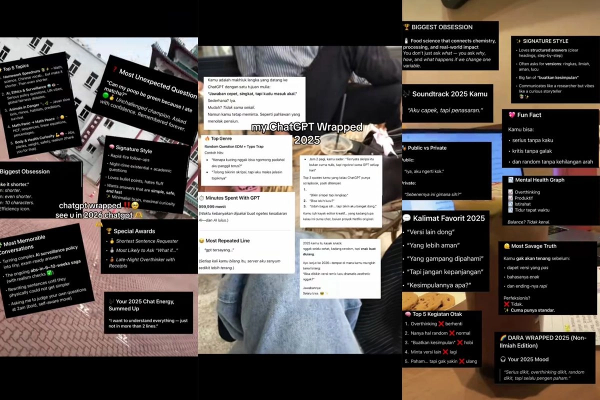 ChatGPT Wrapped 2025 Ramai di Medsos, Begini Cara Bikinnya