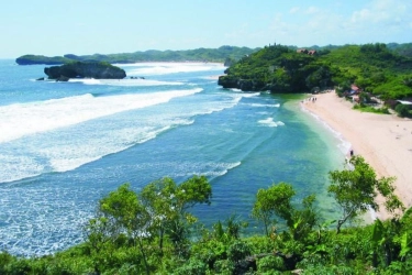 Berlibur ke Pantai Sepanjang di Gunungkidul Yogyakarta, Ada Taman Kuliner Baru