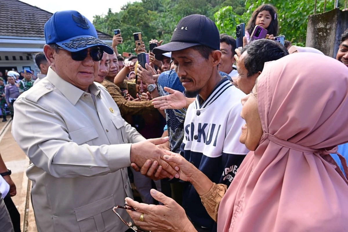 Prabowo di Agam: Ini Musibah Cobaan, tapi Kita Mampu Mengatasi Semua Bersama