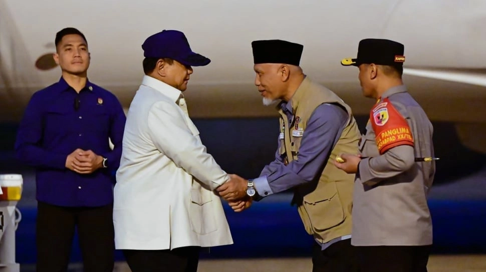 Prabowo Kunjungan di Sumatra Barat, Tinjau Penanganan Bencana dan Pemulihan Infrastruktur