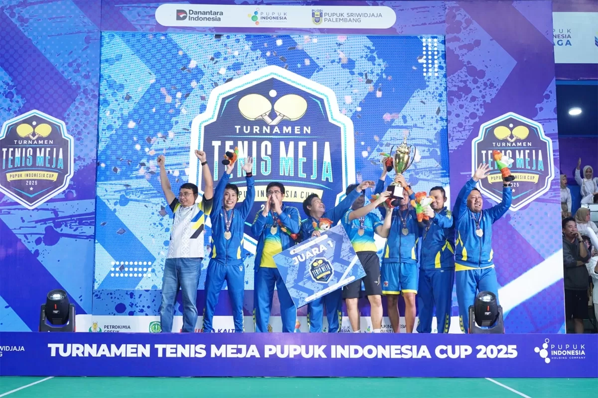 Pusri Raih Juara Turnamen Tenis Meja Pupuk Indonesia Cup 2025