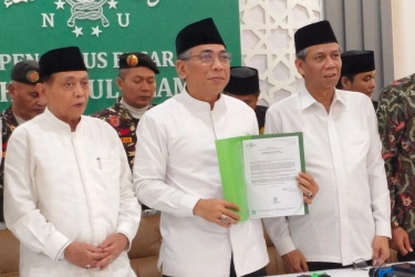 3 Hal yang Disampaikan Gus Yahya Saat Hadir di Musyawarah Kubro Lirboyo