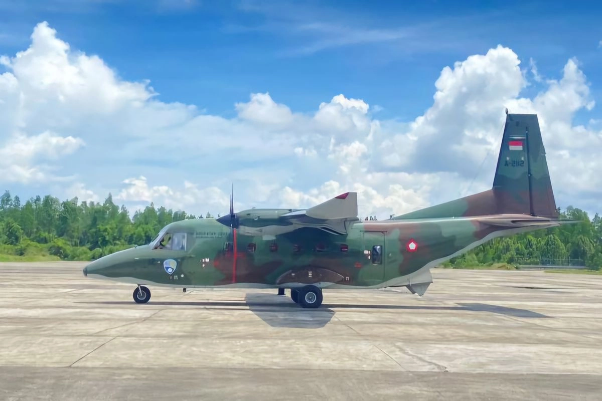 TNI AU Kerahkan Pesawat CASA ke Perbatasan Krayan Nunukan Jelang Natal dan Tahun Baru