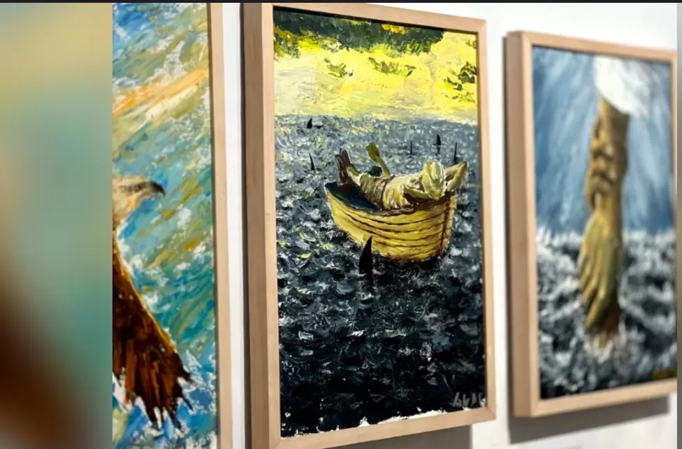 Keterbatasan Buta Warna Tak jadi Persoalan, Seniman Ricky B Salim Pamerkan 32 Lukisan di Bali