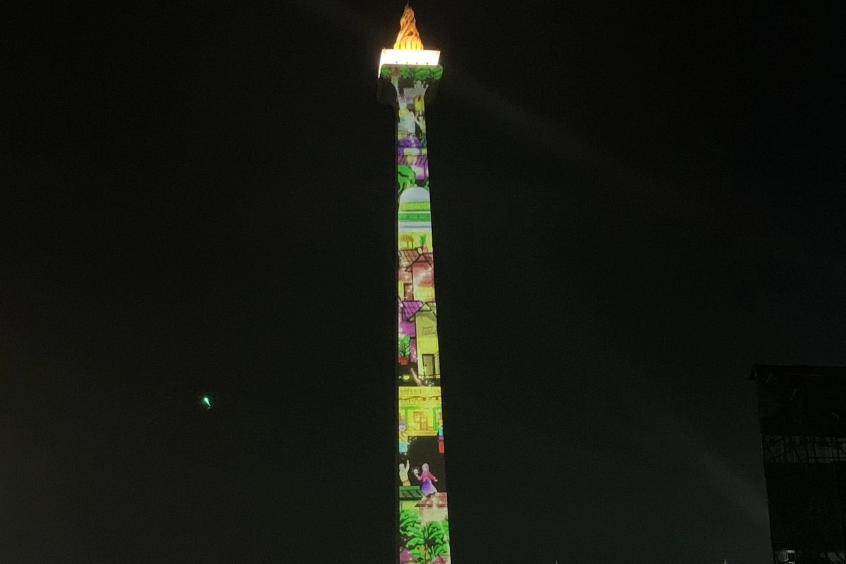 Ada Atraksi Air Mancur hingga Hutan Menyala di Monas Malam Ini