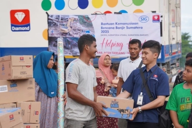 Diamond Group dan SIG Group Salurkan Bantuan Pangan dan Layanan Kesehatan bagi Korban Banjir Sumatera