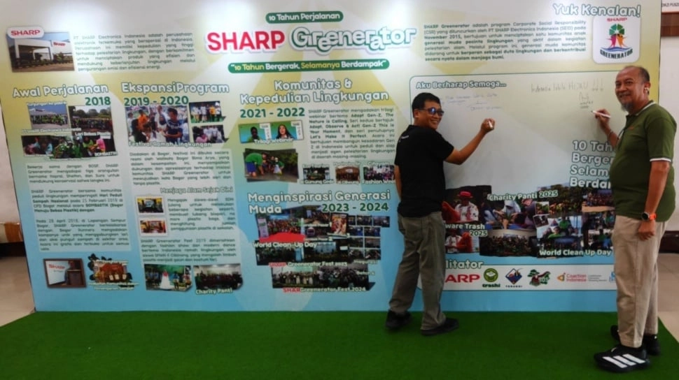 Ini Rahasia Sharp Greenerator Jadi ''Motor Penggerak'' Aksi Lingkungan dari Ciliwung hingga Kepulauan