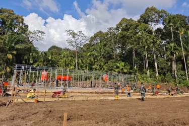 Penuhi Kebutuhan Pengungsi, BNPB Maksimalkan Pembangunan Huntara di Kabupaten Agam