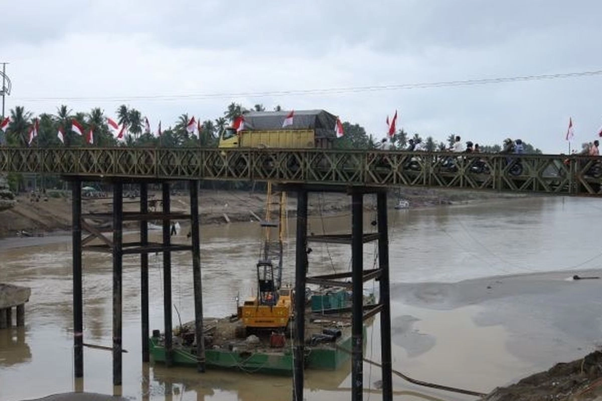 Jembatan Darurat Krueng Tingkem Dibuka, Pulihkan Akses Menuju Banda Aceh