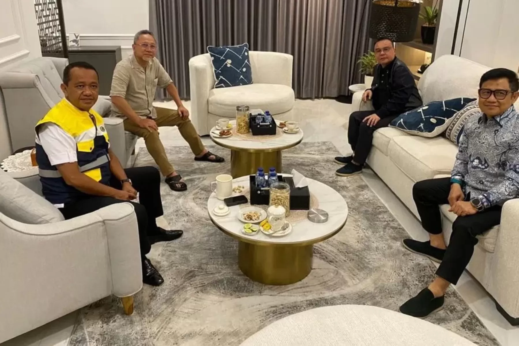 Dasco, Zulkifli Hasan, dan Cak Imin Berkumpul di Rumah Bahlil, Bahas Agenda Politik