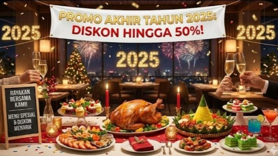 Daftar Promo Makanan Spesial Akhir Tahun 2025, Hidangan Jepang hingga Kopi Kekinian