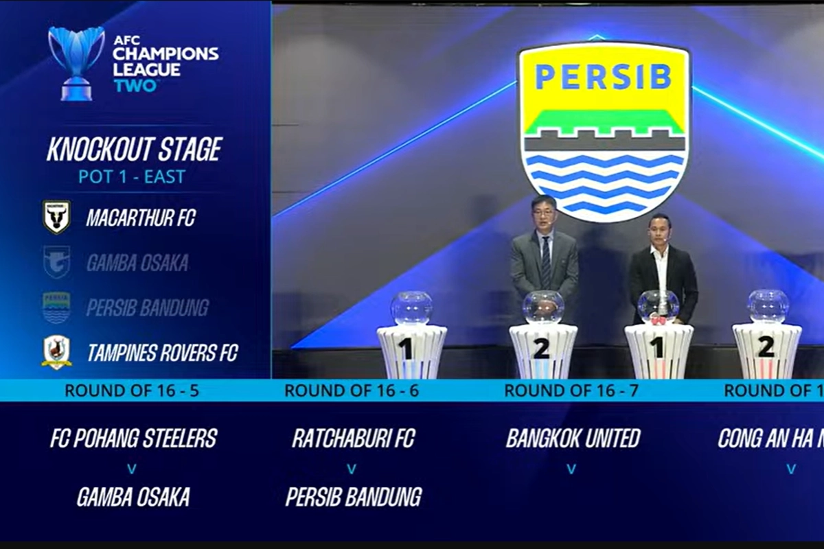 Hasil Drawing 16 Besar ACL 2 2025-2026: Persib Lawan Ratchaburi FC