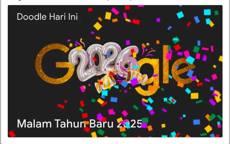 Google Doodle Malam Tahun Baru 2026 Muncul, Simbol Hitung Mundur Global Menuju Awal Baru