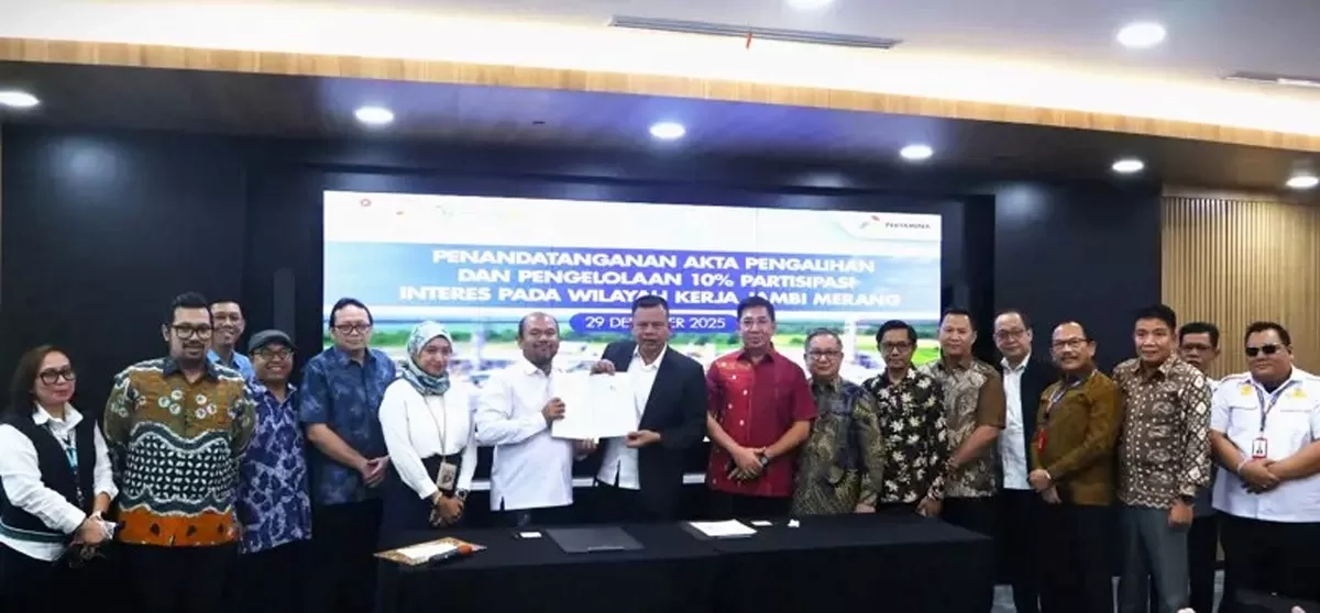 PT PHE Jambi Merang Alihkan Participating Interest 10 Persen ke PT Sumsel Energi Merang