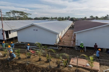 Dalam 6 Hari, Waskita Karya Sudah Rampungkan 30 Huntara di Aceh Tamiang