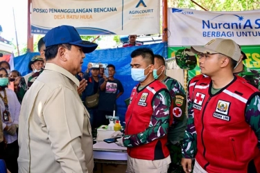 Prabowo Tinjau Posko Kesehatan Kodam I/BB di Tapanuli Selatan, Ingin Warga Mendapat Layanan