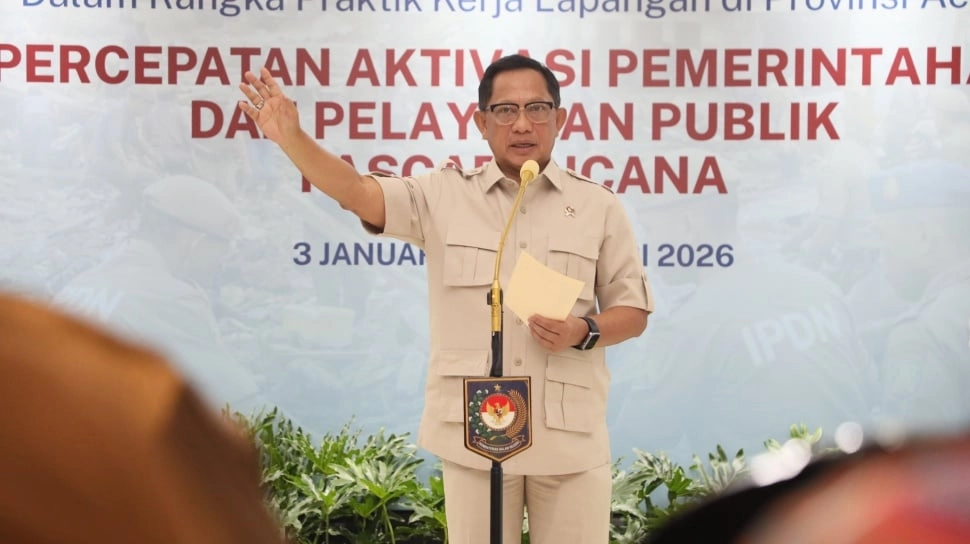 Mendagri Minta Praja IPDN Terapkan Ilmu Pemerintahan Selama Bantu Daerah Bencana