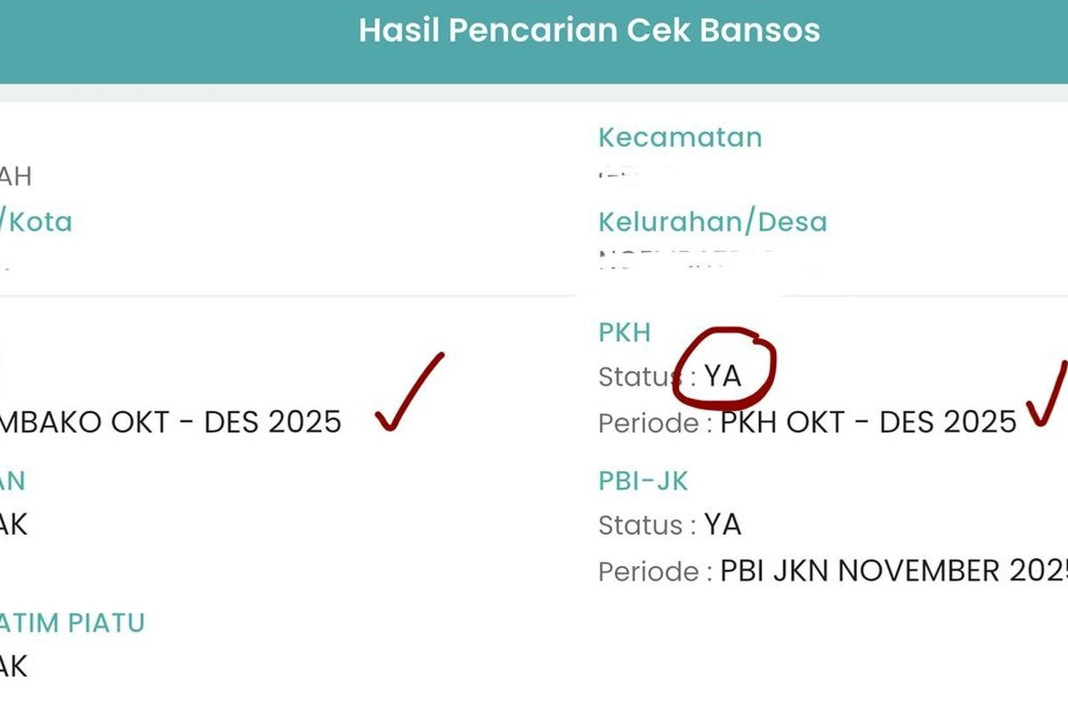 Cara Cek Penerima BPNT Januari 2026 Rp 600.000, Ini Tanda Nama Terdaftar