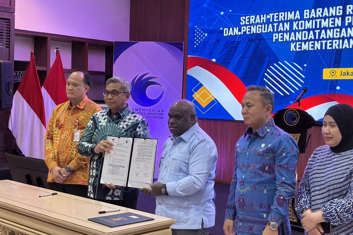 KPK Serahkan Aset Rampasan Rp 10,8 Miliar Ke Kementerian HAM