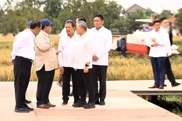 Prabowo: Banyak Tokoh Nyinyir Kita Tak Bisa Swasembada Pangan, Hari Ini Kita Buktikan!