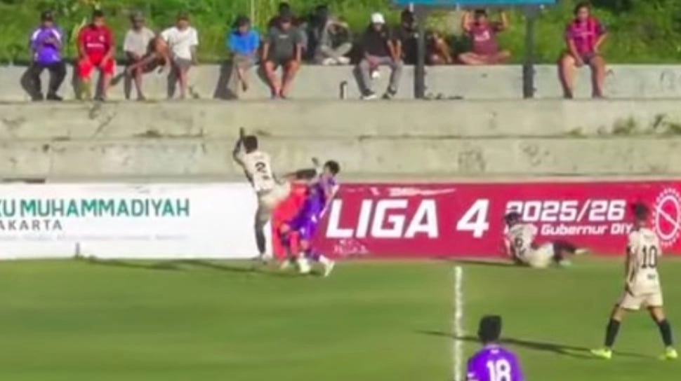 Brutal Lagi! Kronologis Tendangan Kungfu ke Muka UAD FC vs KAFI Jogja FC Liga 4 Yogyakarta