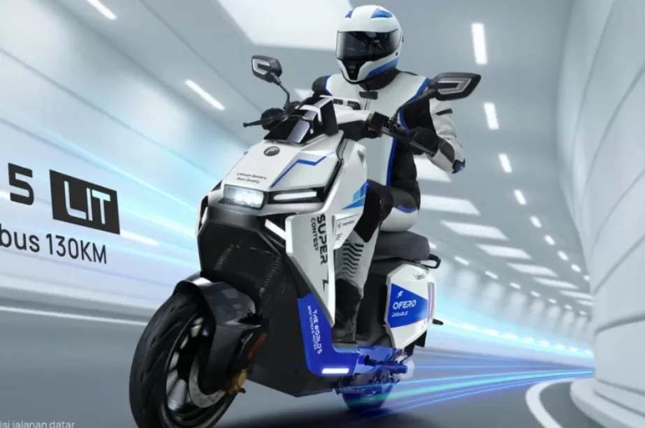 Motor Listrik Desain Futuristik Mampu Tempuh 130 KM Harga Tak Kuras Kantong