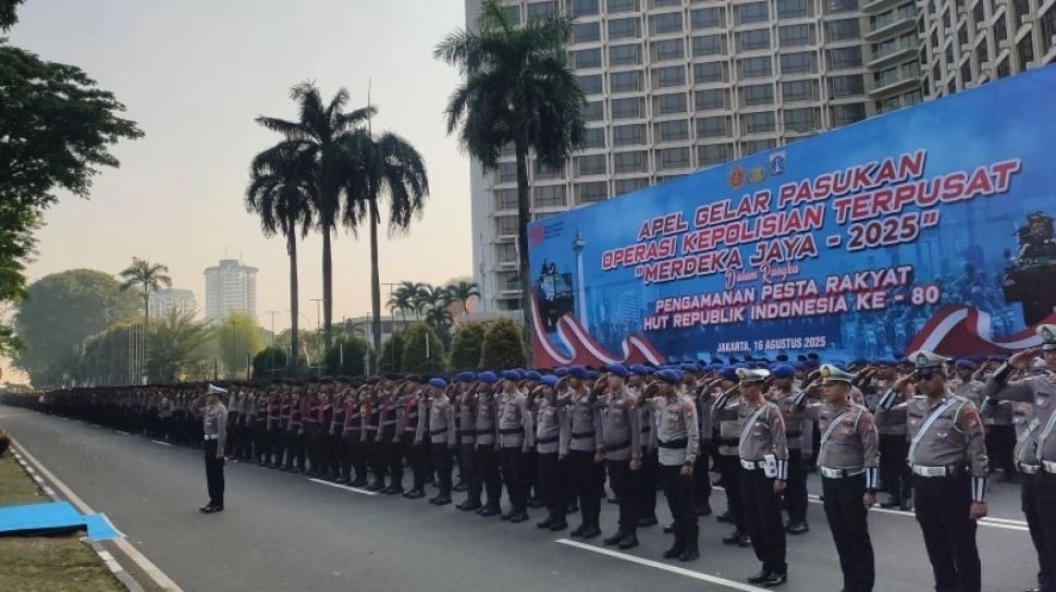 1.659 Personel Gabungan Dikerahkan Kawal Aksi Buruh di Monas, Kapolres: Tidak Ada Bawa Senpi!
