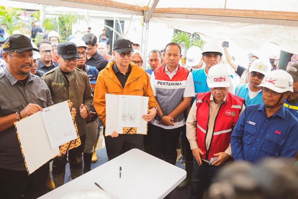 Dananatara Serahkan 600 Huntara Korban Banjir Ke Pemkab Aceh Tamiang