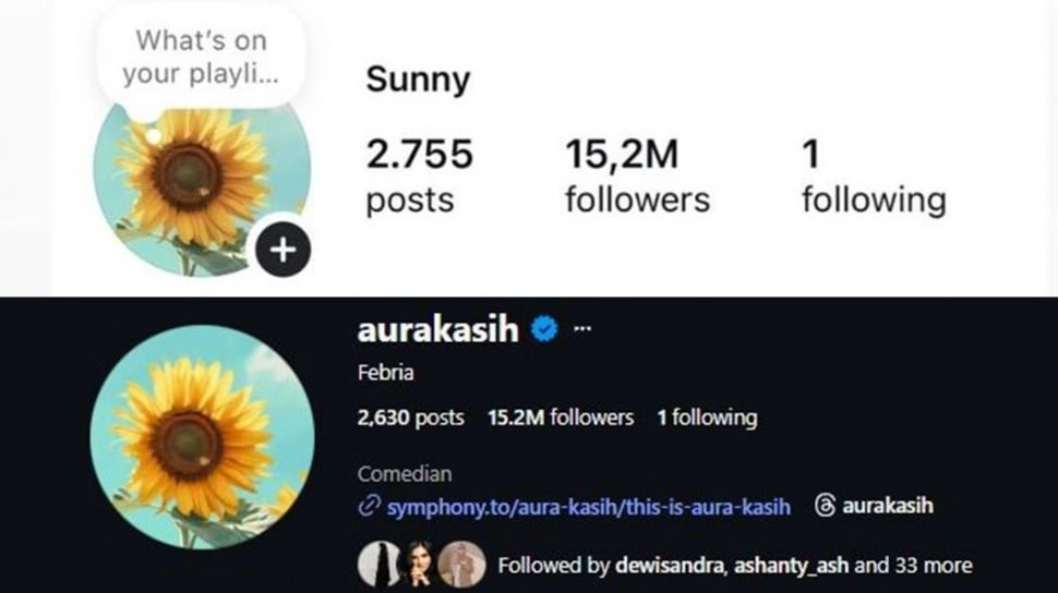 Siapa Nama Asli Aura Kasih? Bikin Kepo Tiba-Tiba Ganti Bio Instagram Jadi 'Febria'