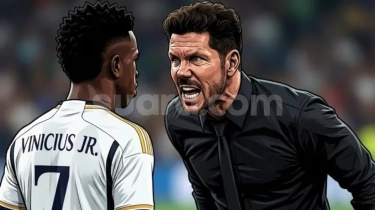 Duduk Perkara Ribut Diego Simeone dengan Vinicius Jr di Laga Derby Madrid