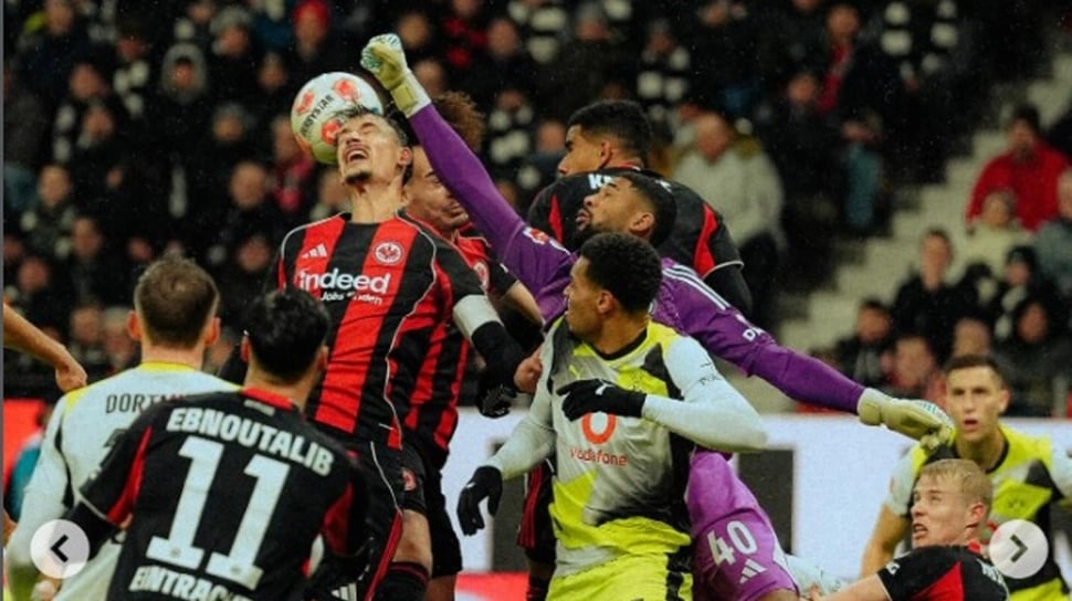 Hasil Bundesliga: Diwarnai Drama 6 Gol, Frankfurt versus Dortmund Berakhir Kecewa