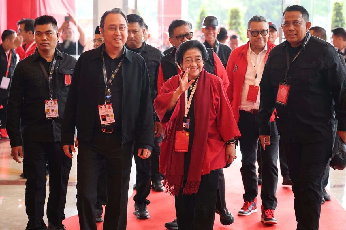 Megawati Hadiri Hari Kedua Rakernas I PDI-P 2026 di Ancol