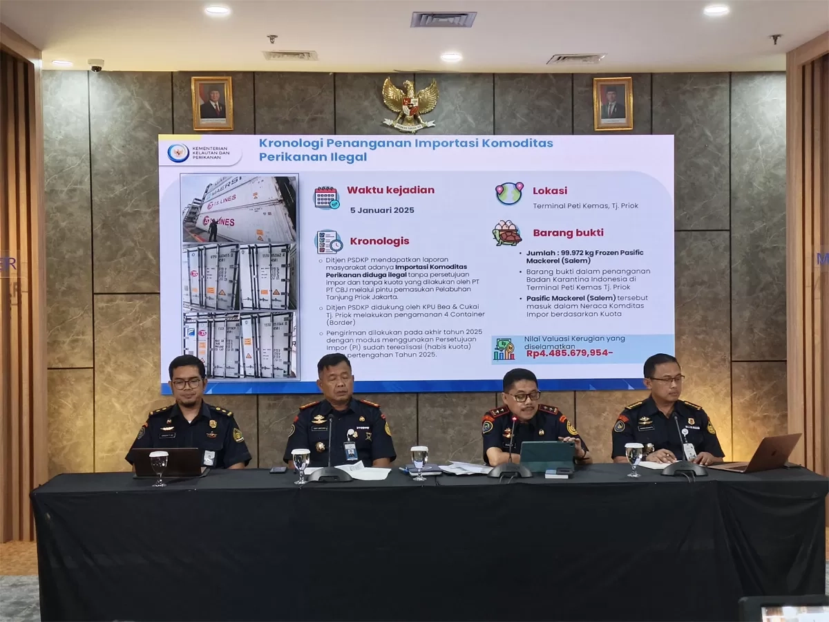 KKP Gagalkan Impor Ikan Salem Ilegal Hampir 100 Ton di Tanjung Priok