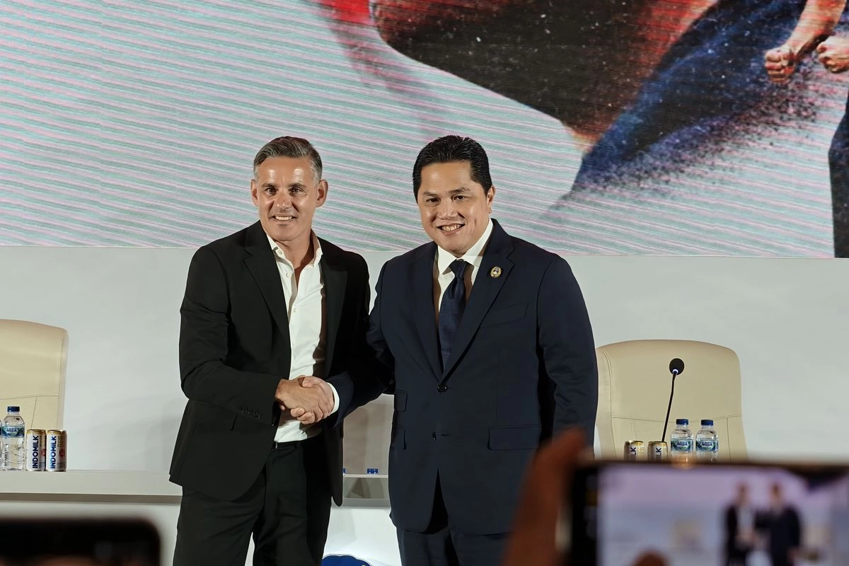 Erick Thohir Ajak Semua Elemen Bersatu, Dukung John Herdman di Era Baru Timnas Indonesia