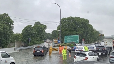 Waspada! Tol Bandara Soetta Tergenang Pagi Ini, Lalu Lintas Macet Merayap