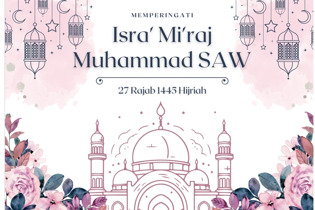 50 Link Contoh Poster Isra Mikraj, Bisa Diedit di Canva Mudah dan Cepat