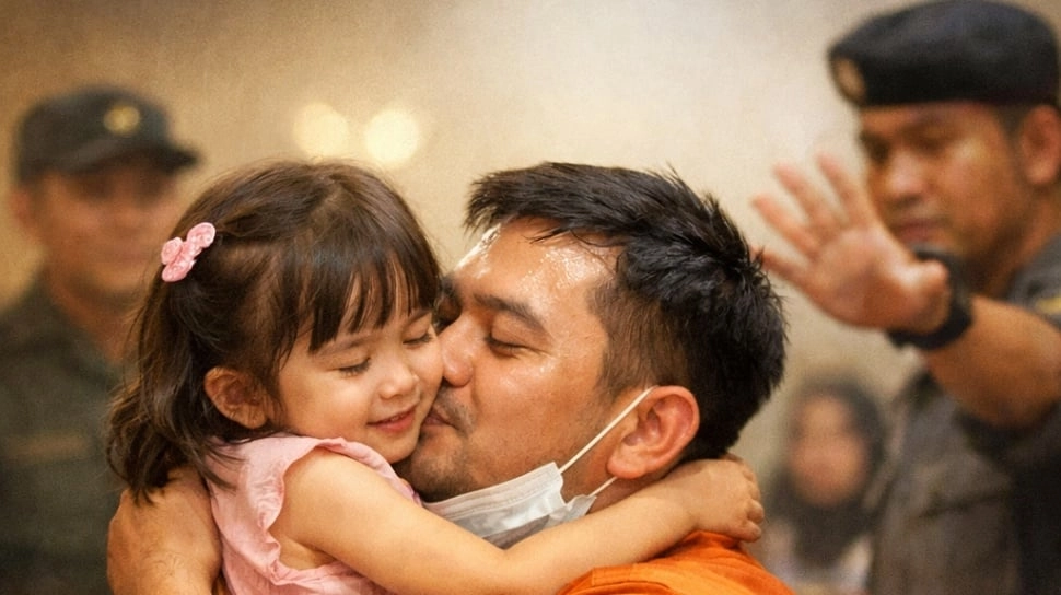 Momen Haru Sidang Kasus Demo Agustus, Ayah Terdakwa Peluk Anak di PN Jakut