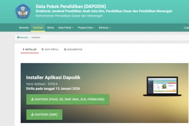 Cara Unduh Aplikasi Dapodik 2026.b beserta Link Resmi Kemendikdasmen