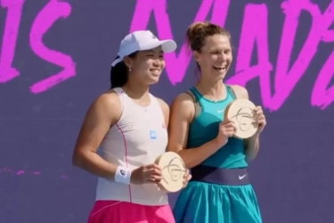 Janice Tjen Makin Paten! Sabet Gelar Perdana 2026 di Hobart International Bareng Petenis Polandia