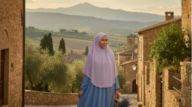 Baju Warna Ash Blue Cocok dengan Jilbab Warna Apa? Bikin Kamu Makin Elegasn