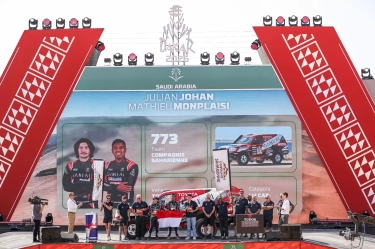 Julian Johan, pereli Indonesia berhasil meraih peringkat kelima di kategori Dakar Classic