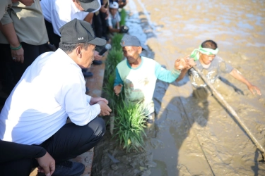 Ikut Perbaiki Sawah, Petani Aceh Digaji Rp 100.000 Per Hari