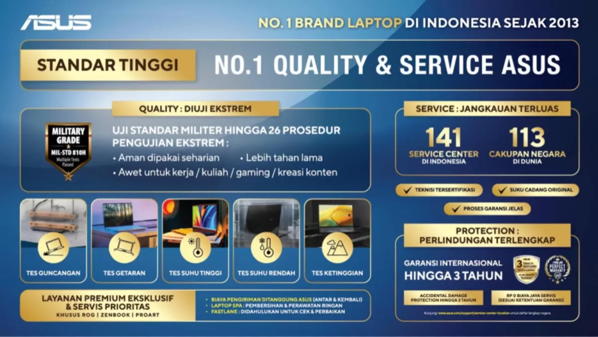 ASUS Resmi Berlakukan Peningkatan Standar Layanan Purna Jual, Tegaskan Komitmen Number 1 Quality of Service