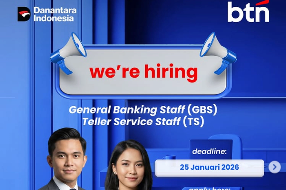 Lowongan Kerja BTN untuk Lulusan D3-S1, Simak Persyaratannya