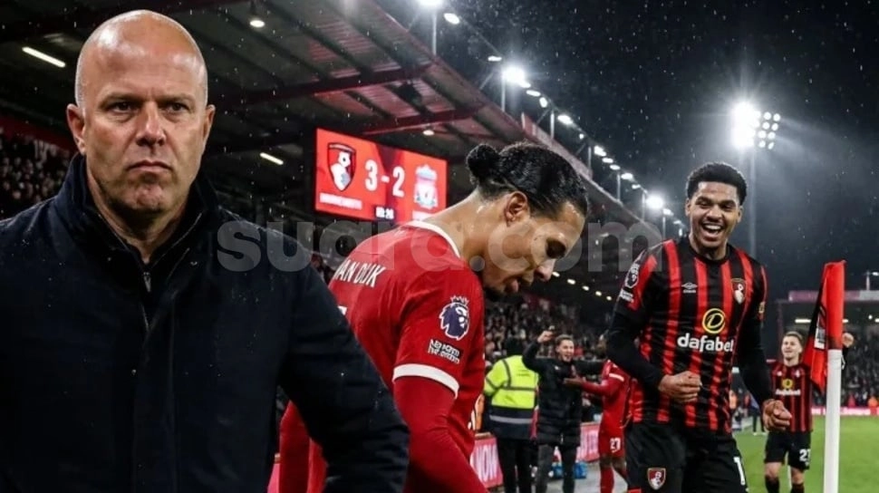 5 Fakta Kekalahan Menyakitkan Liverpool dari Bournemouth: Rekor Buruk The Reds Sejak 2021