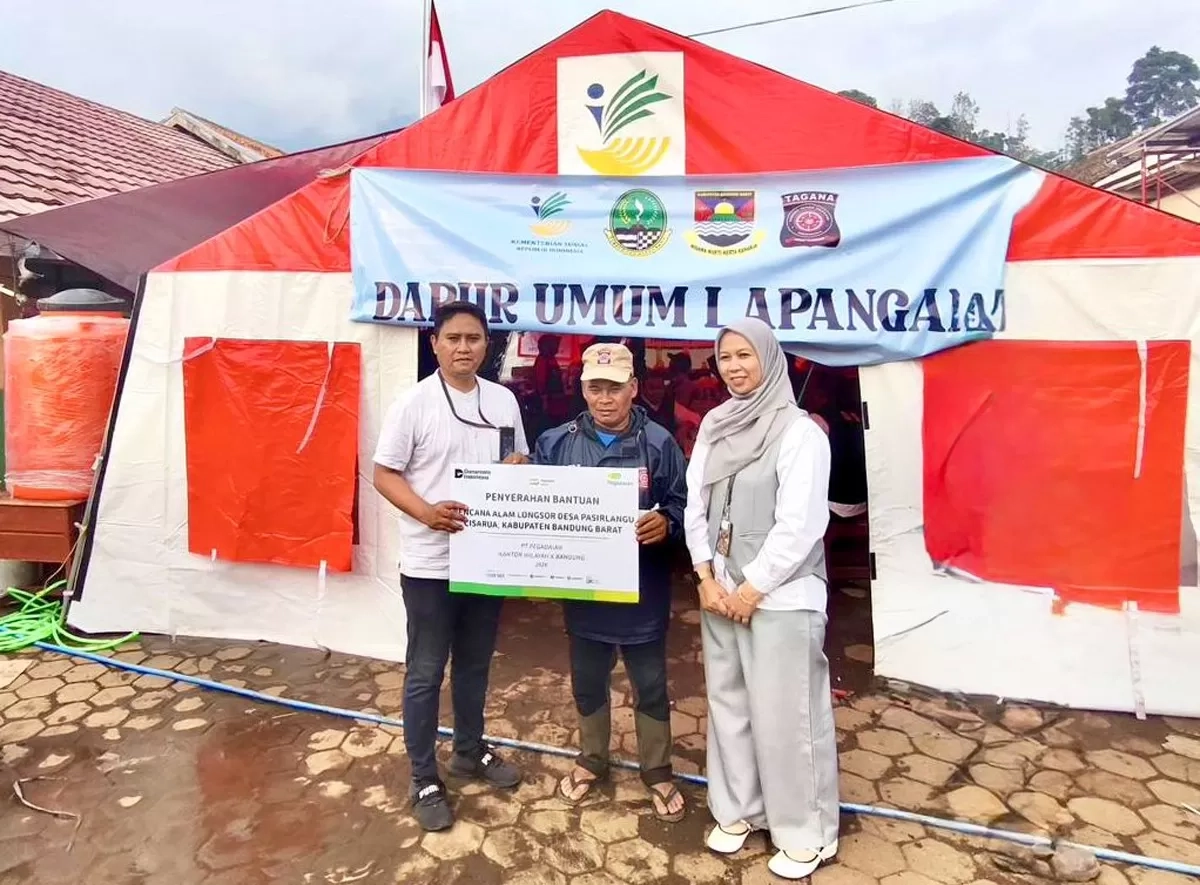 Respons Cepat Tanggap Bencana, Pegadaian Kanwil X Jabar Salurkan Bantuan Kemanusiaan Untuk Warga Terdampak Longsor di Cisarua Bandung Barat