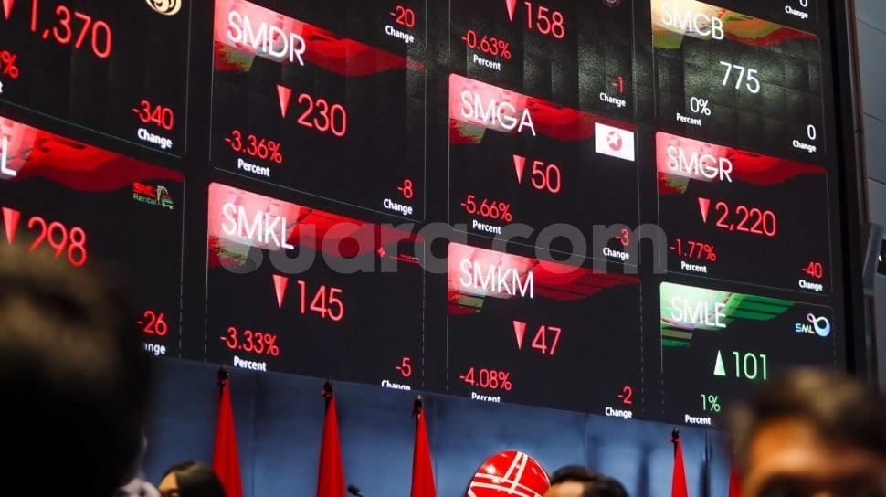 Sesi I Berdarah, IHSG Ambles 7 Persen ke Level 8.321